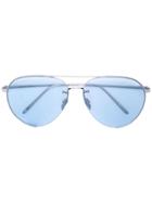 Linda Farrow Aviator Style Sunglasses - Blue