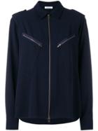 P.a.r.o.s.h. Zip Front Shirt - Blue