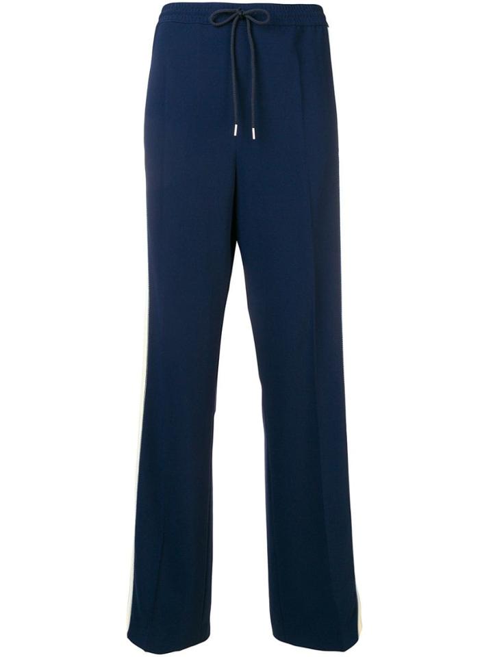 Sport Max Code Side Stripe Tack Pants - Blue