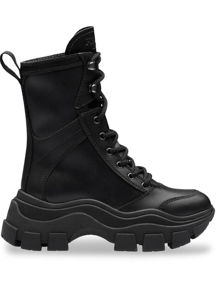 Prada Block High Top Sneakers - Black