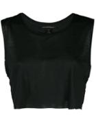 Kiki De Montparnasse Intime Cropped Top - Black