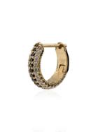 Lizzie Mandler Fine Jewelry 18kt Yellow Gold Xs Three Row Pavé Huggie