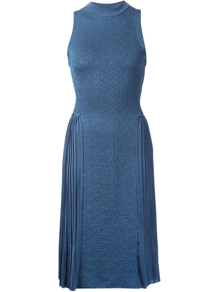 Nina Ricci Sleeveless Pleated Dress