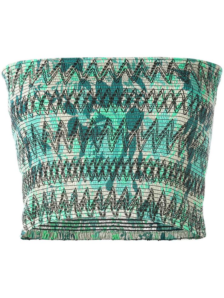 Harare - Bandeau Top - Women - Cotton - M, Green, Cotton