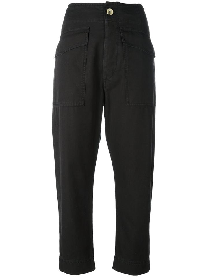 Isabel Marant Étoile Oaklyn Trousers, Women's, Size: 38, Black, Cotton