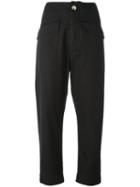 Isabel Marant Étoile Oaklyn Trousers, Women's, Size: 38, Black, Cotton
