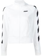 Off-white Zip-up Sweatshirt, Women's, Size: Medium, White, Cotton/polyester
