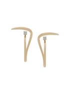 Charlotte Chesnais 18kt Yellow Gold Looping Diamond Earrings