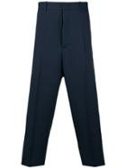Jil Sander Baggy Tapered Trousers - Blue