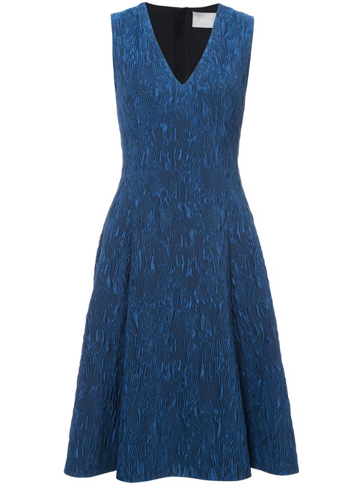 Jason Wu Flared V-neck Dress - Blue