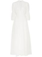 Cult Gaia Willow Button-down Linen Blend Dress - White