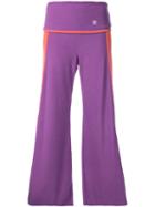 Theatre Products - Wide Leg Cropped Trousers - Women - Acrylic/polyurethane/rayon - One Size, Pink/purple, Acrylic/polyurethane/rayon