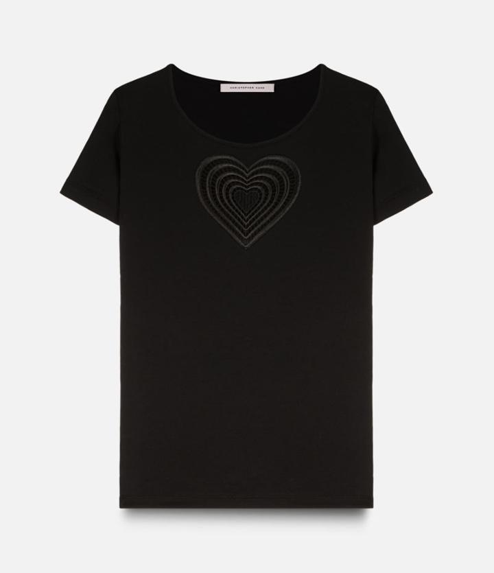Christopher Kane Tonal Heart T-shirt