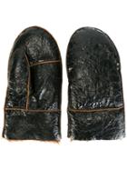 Our Legacy 'spiderwebb' Gloves, Men's, Size: Medium, Blue, Sheep Skin/shearling