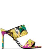 Versace Barocco Print 95mm Sandals - Multicoloured