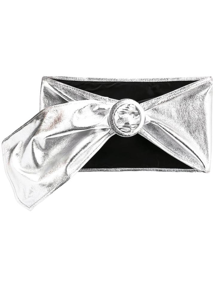 Attico Metallic Waist Belt - Silver