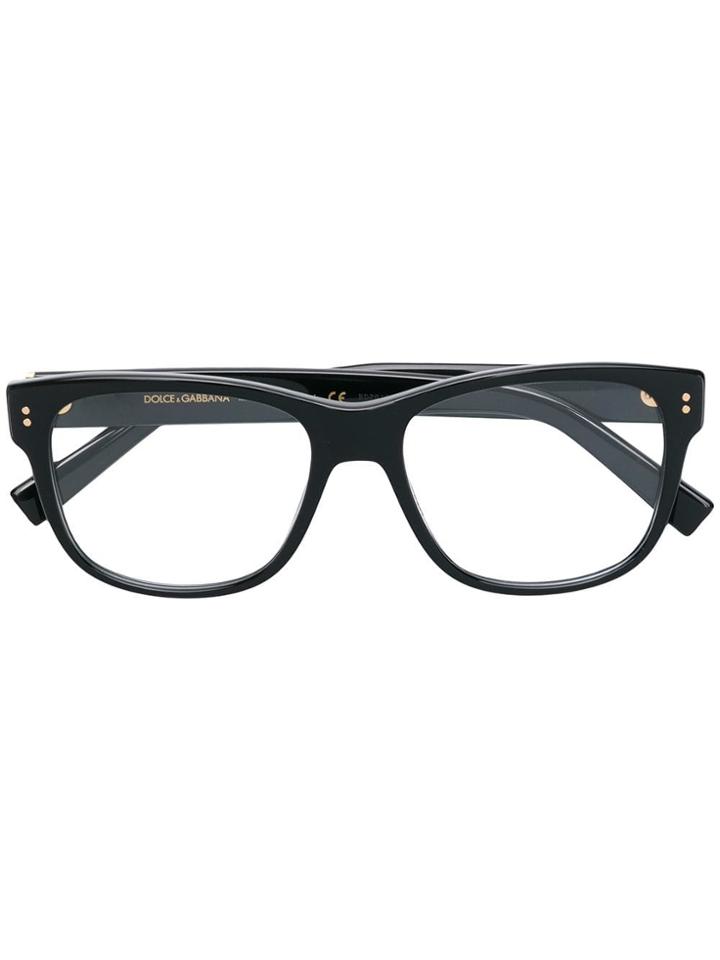 Dolce & Gabbana Eyewear Square Prescription Glasses - Black