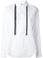 Comme Des Garçons Comme Des Garçons Knit Detail Shirt, Women's, Size: Xs, White, Cotton/wool