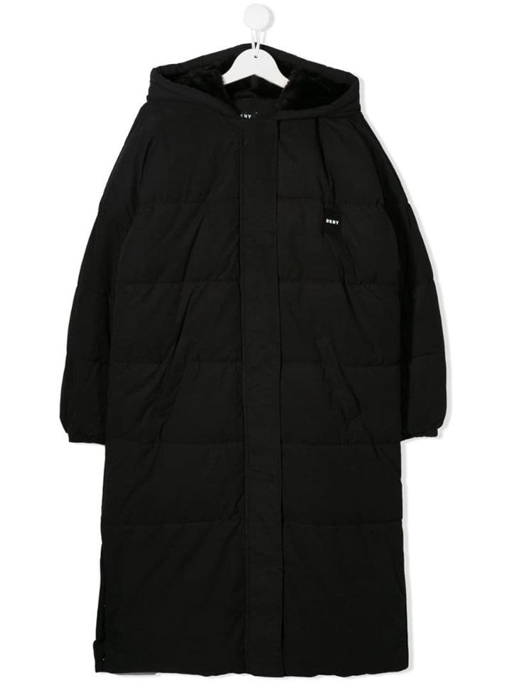Dkny Kids Teen Padded Coat - Black