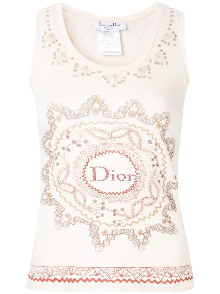 Christian Dior Vintage Logo Printed Vest - Neutrals