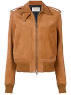 Zadig & Voltaire Fashion Show Distressed Leather Jacket - Brown