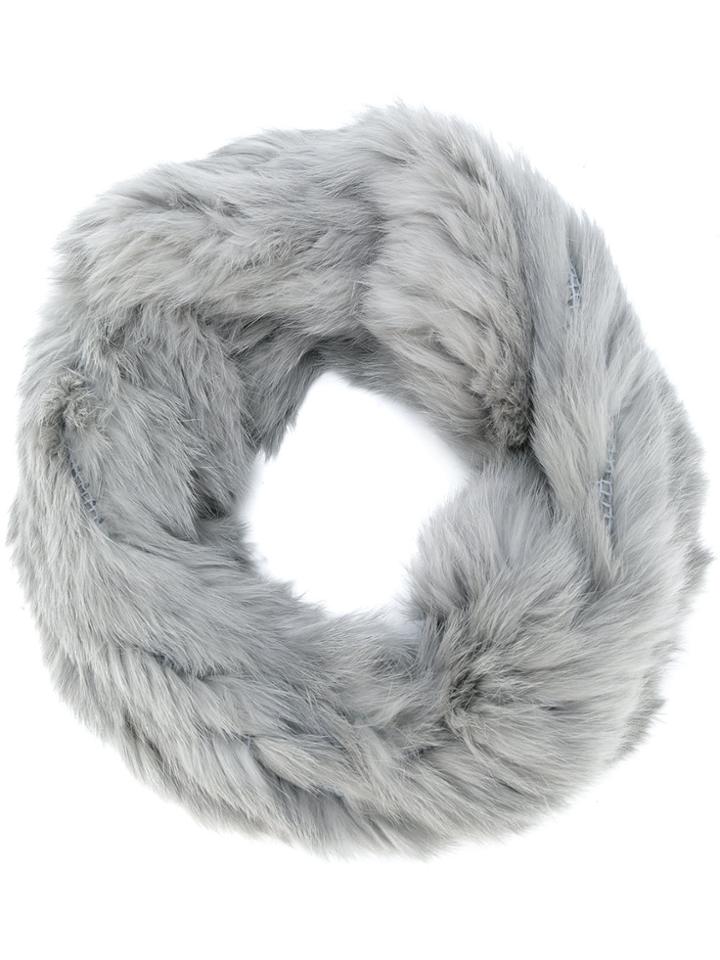 Yves Salomon Neck Scarf - Grey