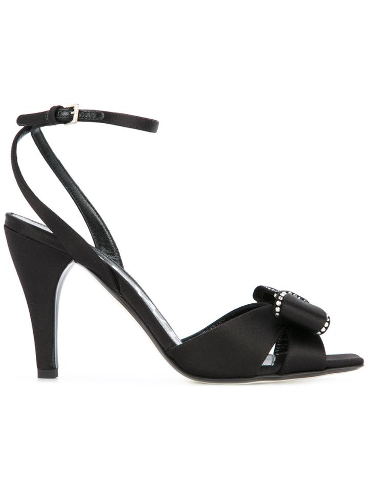 Loewe Bow Detail Sandals - Black