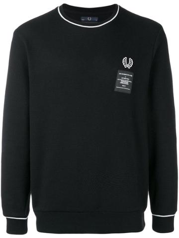 Fred Perry X Art Comes First Logo Patch Sweater - Black