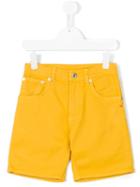 Dondup Kids - Denim Shorts - Kids - Cotton/spandex/elastane - 8 Yrs, Yellow/orange