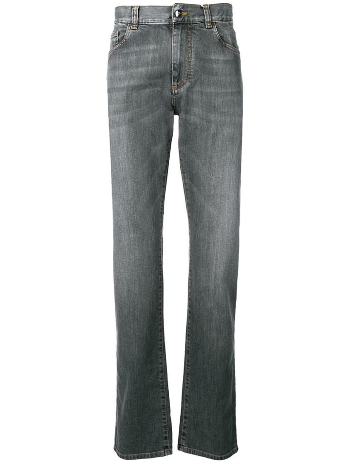 Canali Straight-leg Jeans - Grey