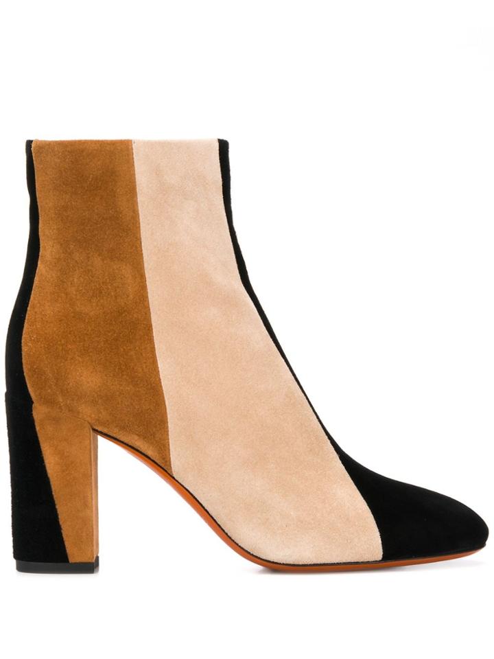 Santoni Colour Block Ankle Boots - Neutrals