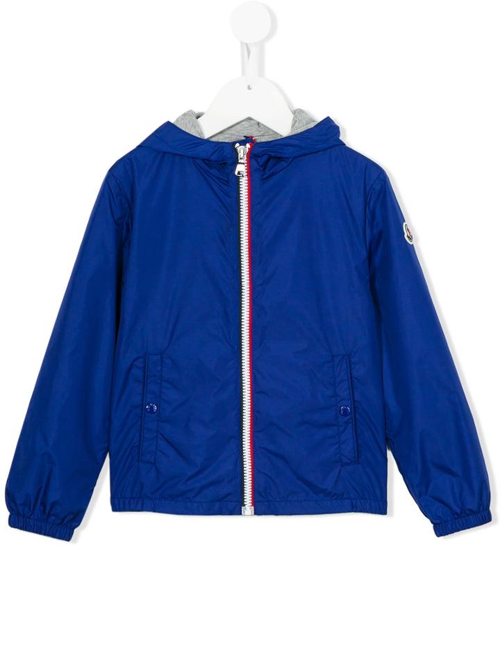 Moncler Kids - Zipped Jacket - Kids - Cotton/polyamide - 10 Yrs, Boy's, Blue
