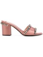 No21 Crystal Embellished Mid-heel Sandals - Pink & Purple