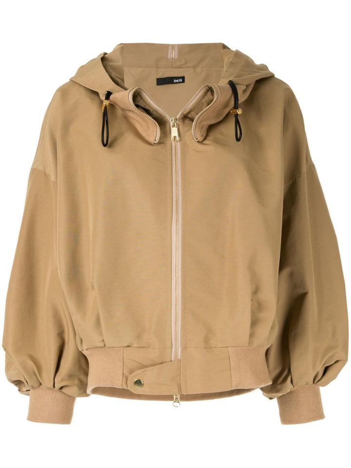 Frei Ea Hooded Bomber Jacket - Do Not Use - Beige