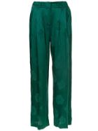 Magda Butrym Pleated High Waisted Trousers - Green