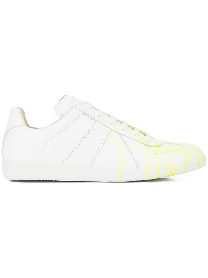 Maison Margiela Splatter Replica Sneakers - White