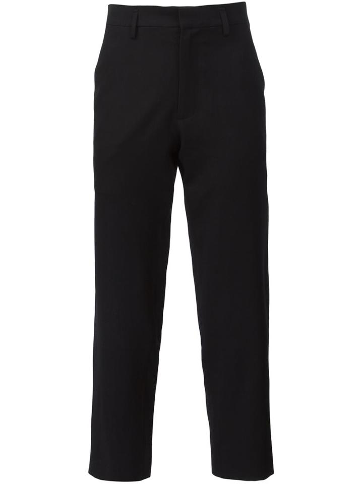 Aganovich Tailored Trousers, Men's, Size: 48, Black, Wool