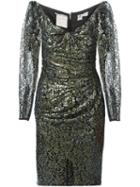 Emanuel Ungaro Pre-owned Sequin And Lace Dress - Black