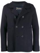 Herno Double-breasted Pea Coat - Blue