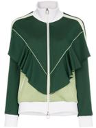 Golden Goose Deluxe Brand Sylvia Ruffle Front Zip Track Jacket - Green