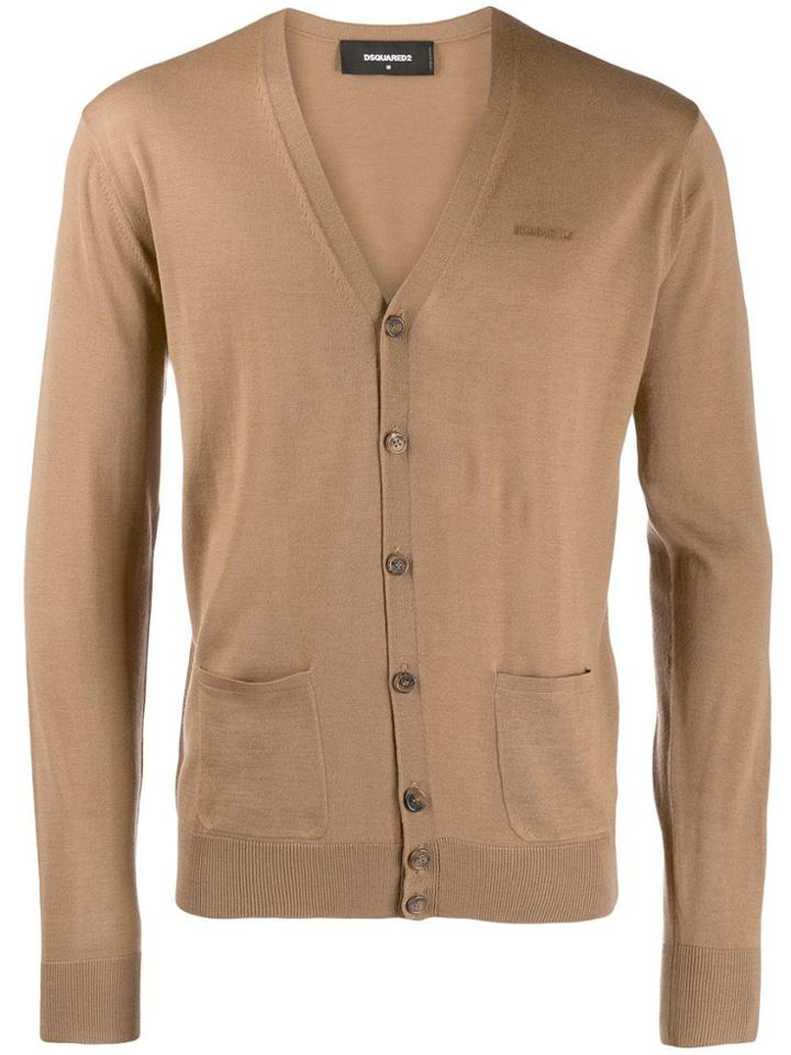 Dsquared2 Slim-fit Cardigan - Brown