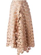 Marni Dot Macramé A-line Skirt, Women's, Size: 42, Nude/neutrals, Cotton/viscose