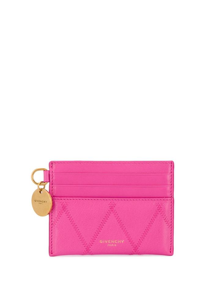 Givenchy Logo Embossed Cardholder - Pink
