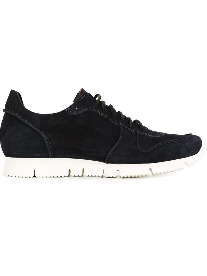 Buttero Lace-up Trainers, Men's, Size: 41, Blue, Leather/rubber
