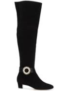 Manolo Blahnik Abau High Ankle Boots - Black