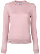 Prada Stitch Detail Sweater - Pink