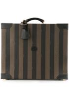 Fendi Pre-owned Pequin Pattern Trunk Bag - Brown
