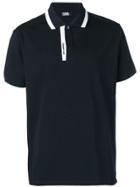Karl Lagerfeld Striped Trim Polo Shirt - Blue