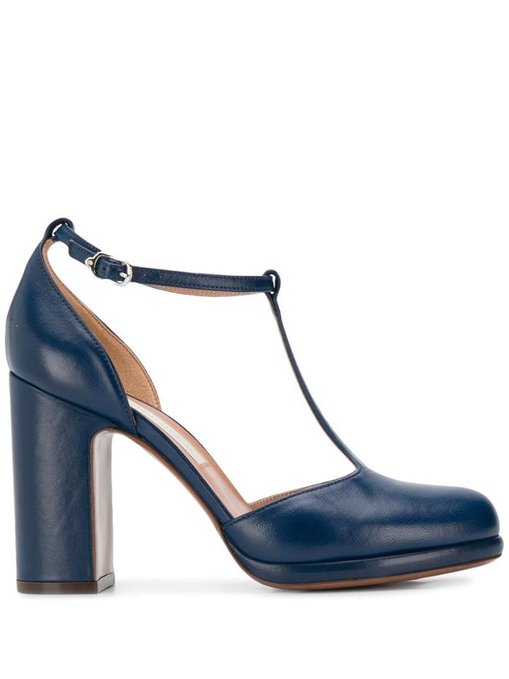 L'autre Chose T-strap Pumps - Blue