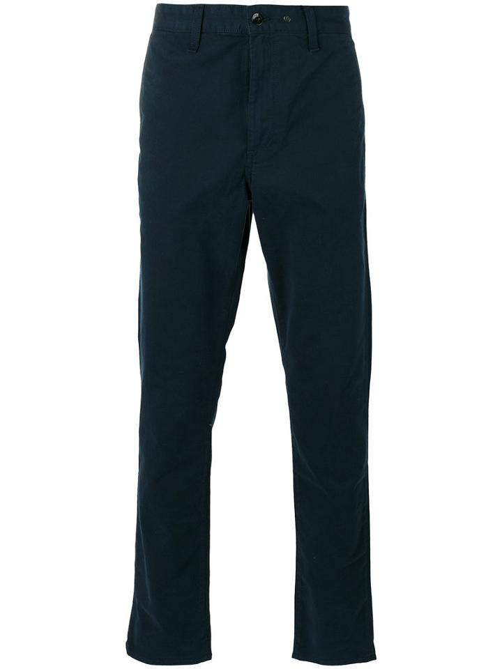 Rag & Bone - Straight Trousers - Men - Cotton/polyurethane - 34, Blue, Cotton/polyurethane